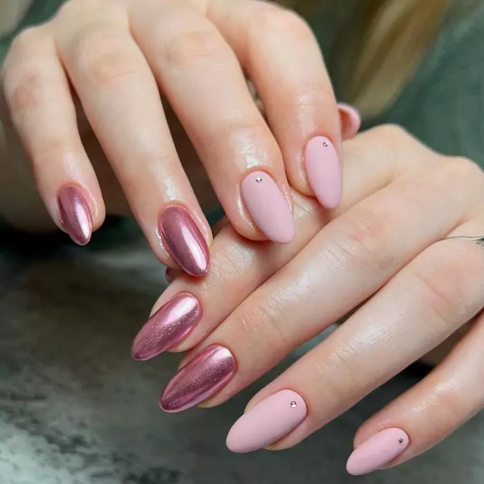 Matte Pink Nails