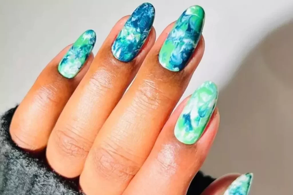 Marble nails