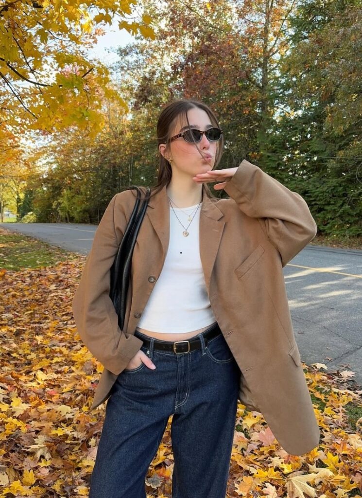 Oversized Blazer fall outfit