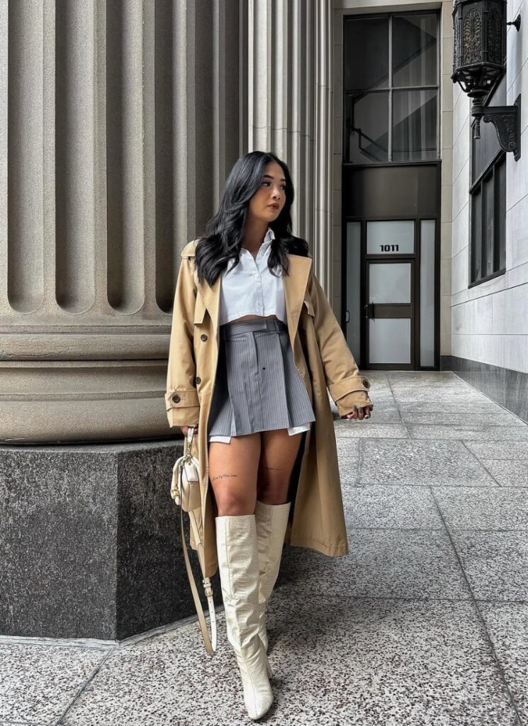 City Chic in Neutrals fall outfit