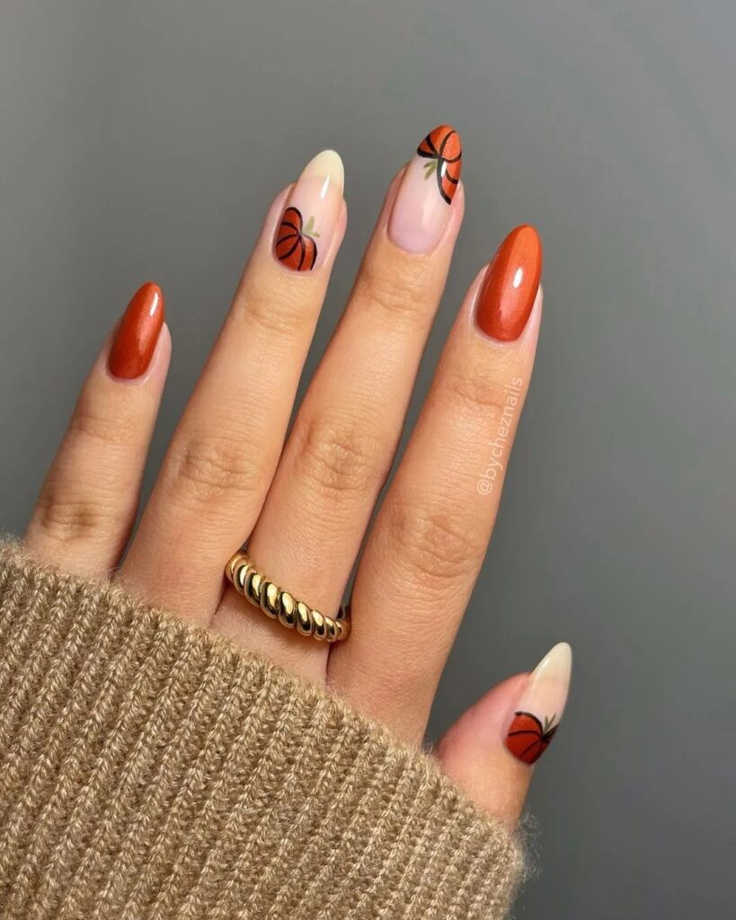 Pumpkin Nails