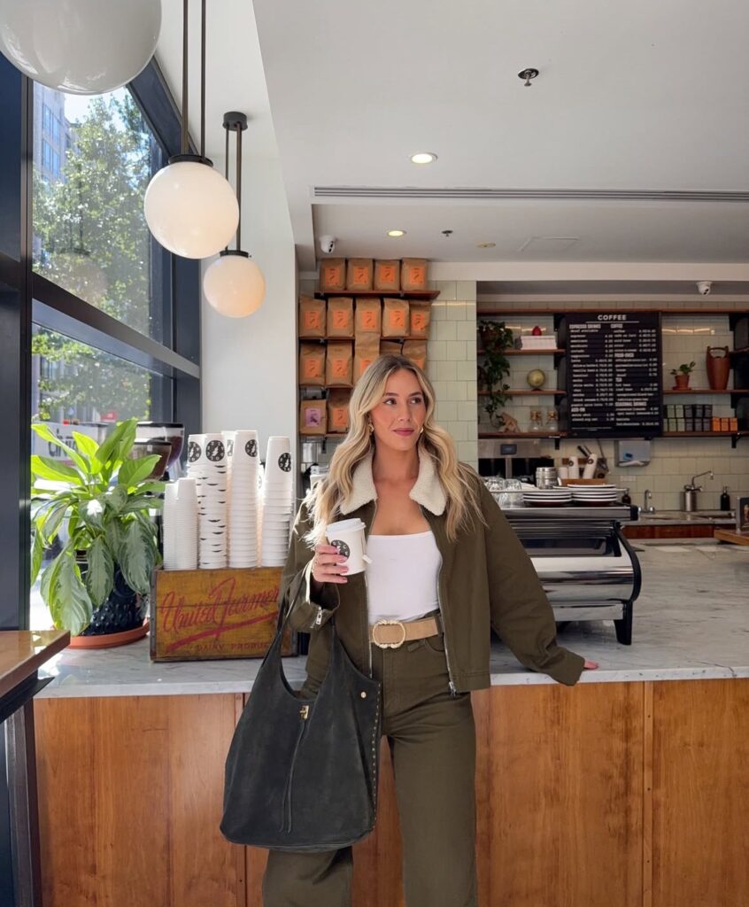 Coffee Run in Cozy Green