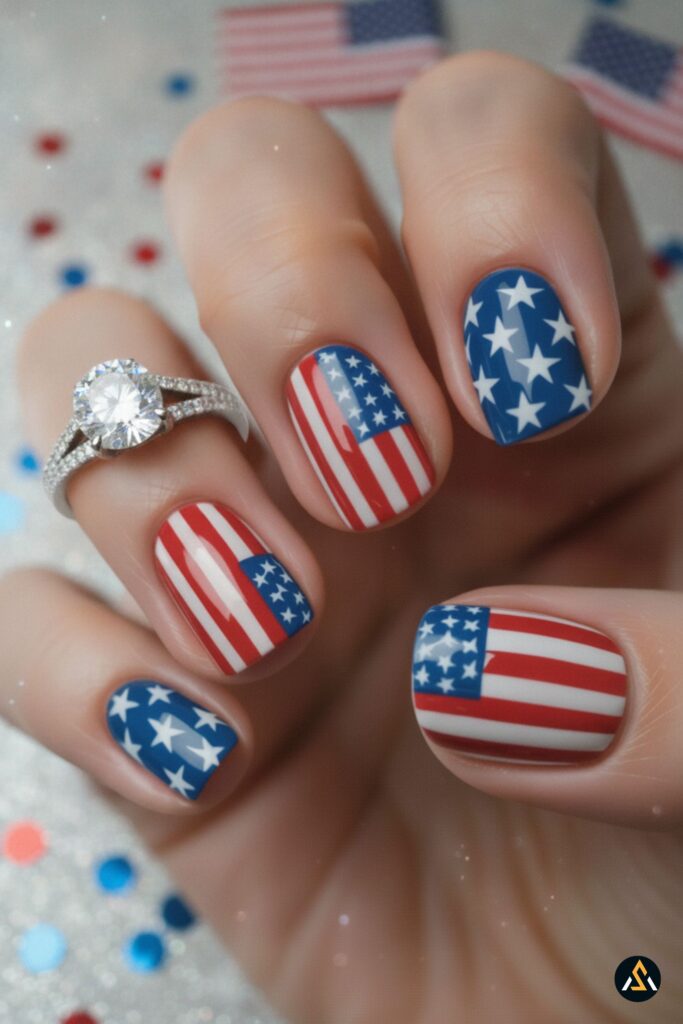 fourth of july nails