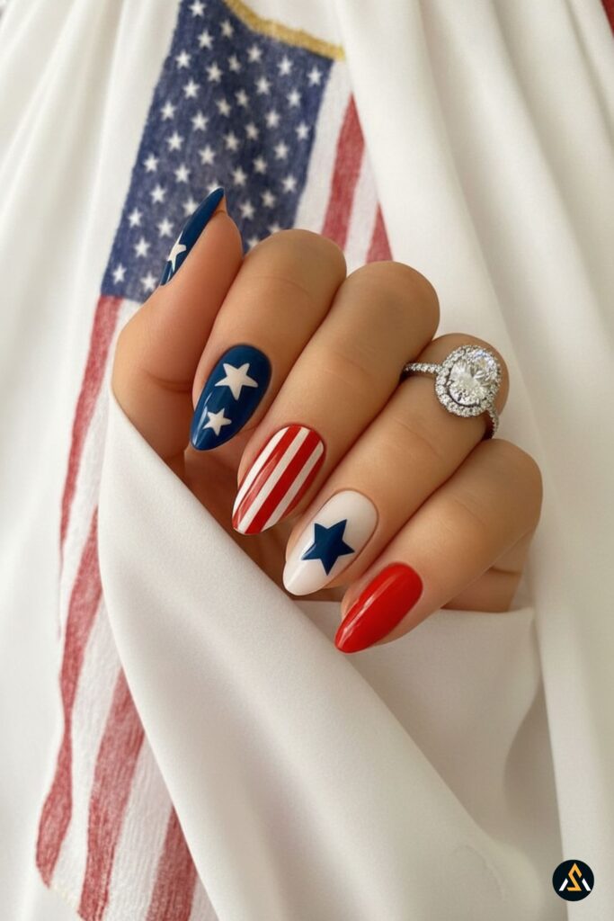fourth of july nails
