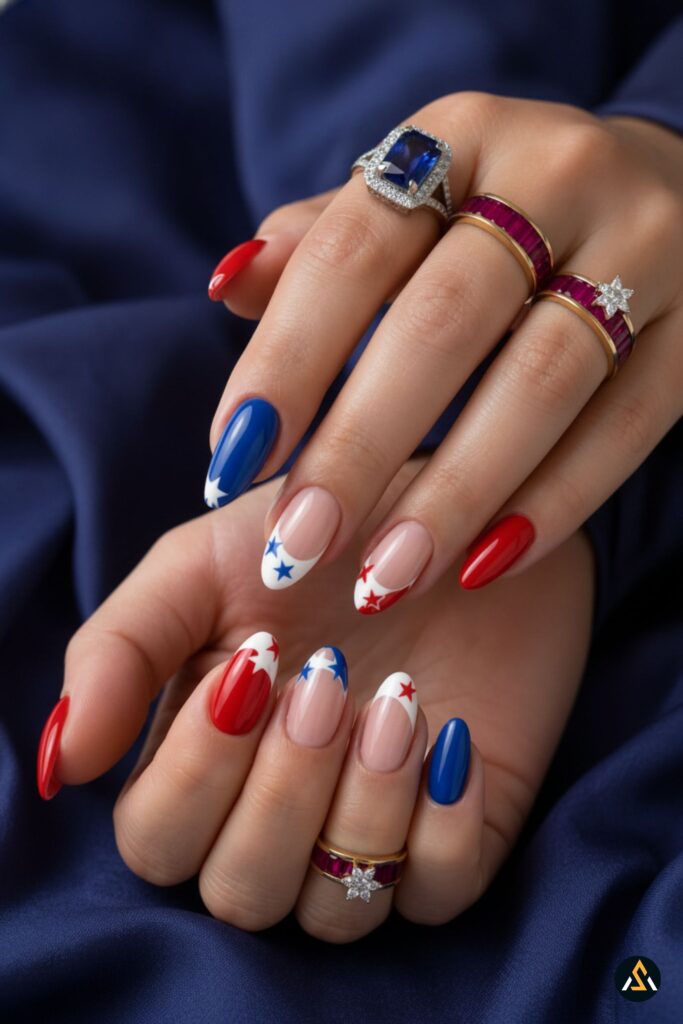 fourth of july nails