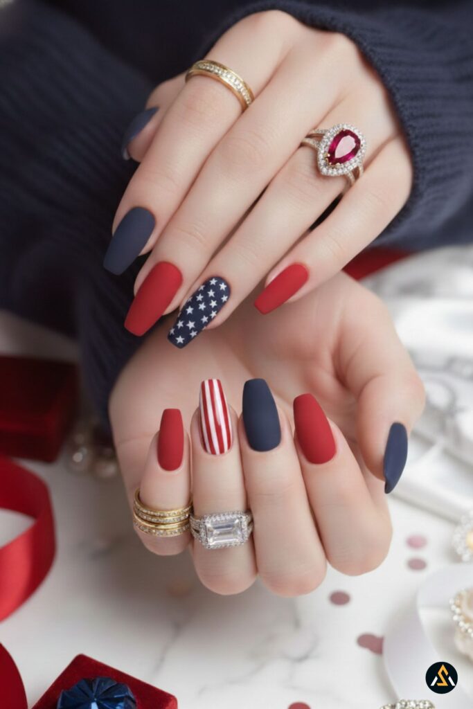fourth of july nails